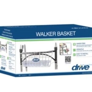 Drive Medical 10200B Walker Basket with Cup Holder and Tray Easy Install